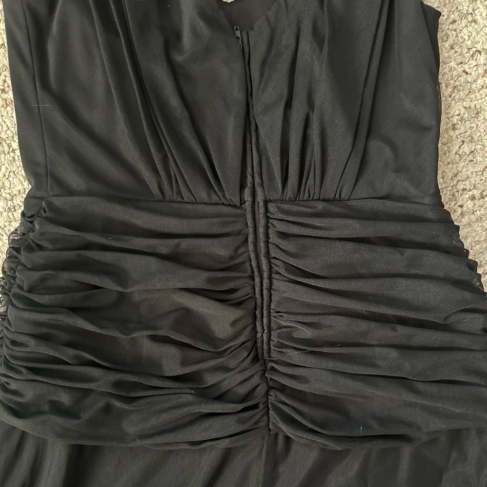 Cachet Floor Length Gown Black Size 14 - Picture 7 of 8